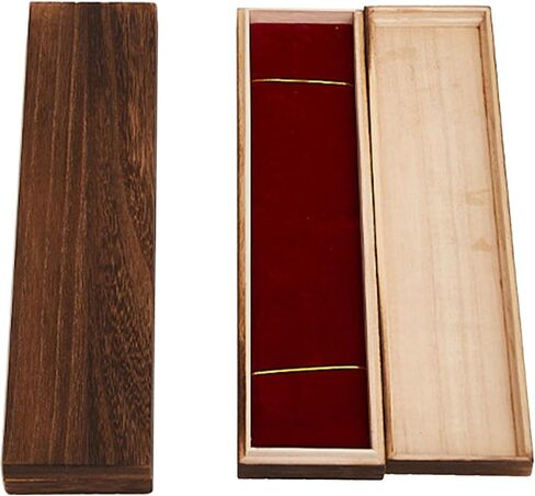 2 PCS Long Wooden Box 11.8 x 3 x 1.2 Inch Wood Jewelry Chain Necklace Gift Box Bracelet Storage Case Rustic Rectangle Pencil Box Storage Box for Crafting Making Jewelry Box Holiday Birthday Gift in Saudi Arabia