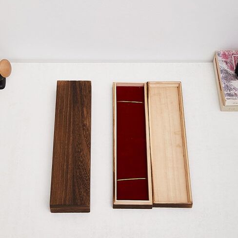 2 PCS Long Wooden Box 11.8 x 3 x 1.2 Inch Wood Jewelry Chain Necklace Gift Box Bracelet Storage Case Rustic Rectangle Pencil Box Storage Box for Crafting Making Jewelry Box Holiday Birthday Gift in Saudi Arabia