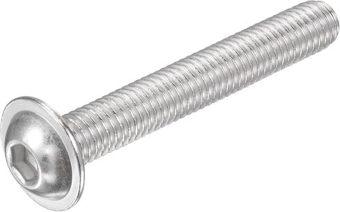 مسامير غطاء مقبس رأس ذات حواف من uxcell، برغي محرك مقبس سداسي M8x60mm، 304 مسامير تثبيت من الفولاذ المقاوم للصدأ، برغي آلة ملولب بالكامل 10 قطع in Kuwait