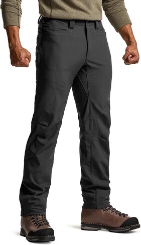 CQR Men’s Softshell Fleece Lined Winter Hiking Pants, Water Resistant Insulated Thermal, Outdoor Tactical Warm Snow Ski Pants in Saudi Arabia