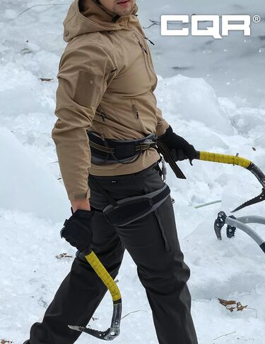 CQR Men’s Softshell Fleece Lined Winter Hiking Pants, Water Resistant Insulated Thermal, Outdoor Tactical Warm Snow Ski Pants in Saudi Arabia