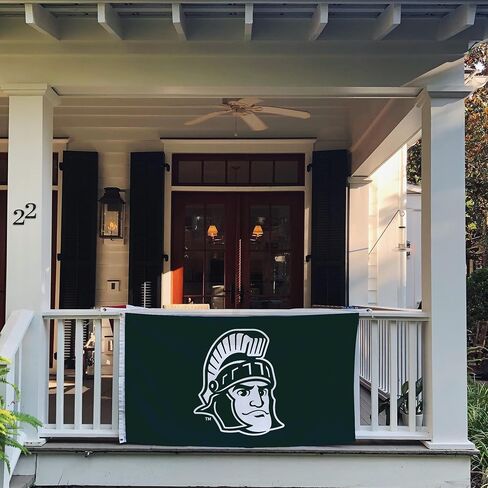 Desert Cactus Michigan State University Flag Spartans MSU Flag Banners 100% Polyester Indoor Outdoor 3x5 feet Flags (Style 5) in Saudi Arabia