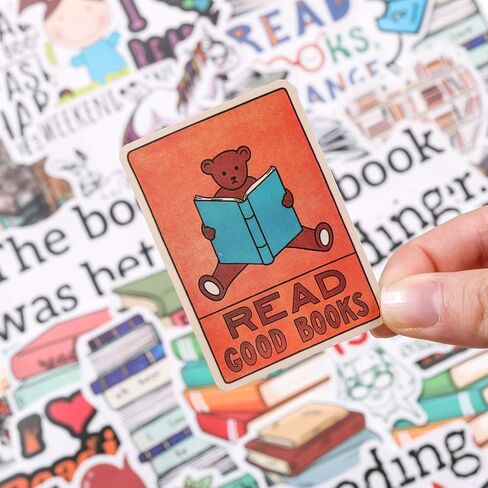 100 قطعة من ملصقات القراءة المقاومة للماء ملصقات تحفيزية للكتب العتيقة وملصقات الدراسة للكمبيوتر والأمتعة والجيتار والكمبيوتر المحمول وزجاجة المياه والثلاجة والسيارة والدراجة والدراجة in Saudi Arabia
