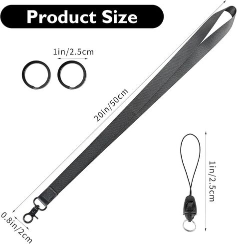 Wristlet Lanyards ID Badges Keys Chain Rings Car Keychains Thread Wallet Phone Camera Bracelet Strap Pins Clip Wrist Crossbody Nurse Cruise Ship Cards Holder Detachable Buckle Metal Hook in Saudi Arabia