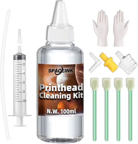 Printhead Cleaning kit for Epson Printer, Printer Cleaning Kit for HP, Print Head Cleaning Kit for Canon, Printer Nozzle Cleaning Kit for Brothe, Cleaning fluid for all inkjet printers in Saudi Arabia