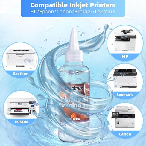 Printhead Cleaning kit for Epson Printer, Printer Cleaning Kit for HP, Print Head Cleaning Kit for Canon, Printer Nozzle Cleaning Kit for Brothe, Cleaning fluid for all inkjet printers in Saudi Arabia