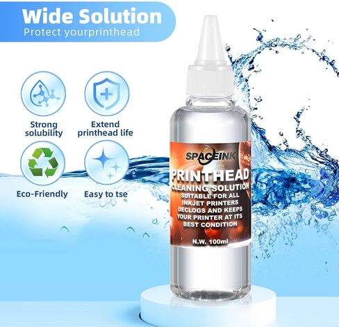 Printhead Cleaning kit for Epson Printer, Printer Cleaning Kit for HP, Print Head Cleaning Kit for Canon, Printer Nozzle Cleaning Kit for Brothe, Cleaning fluid for all inkjet printers in Saudi Arabia