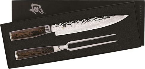 Shun TDMS0200 Carving Set, 1, Silver in Kuwait