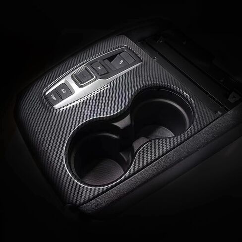 Kolya Matte Black Interior Center Console Gear Shift Panel Cover Cup Holder Frame Trim for Honda Pilot Accessories 2016-2022 Ridgeline 2020-2023 Passport 2019-2023 (Not for 2024 Model) in Saudi Arabia