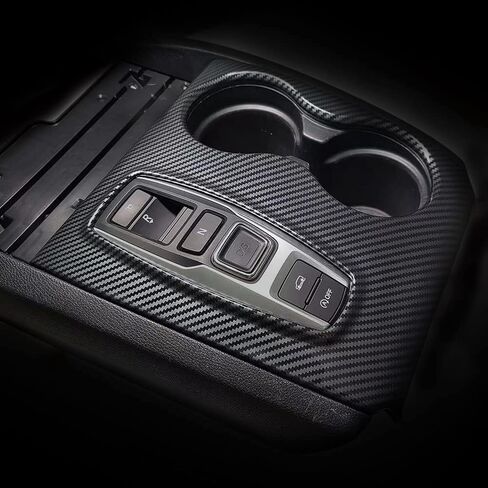 Kolya Matte Black Interior Center Console Gear Shift Panel Cover Cup Holder Frame Trim for Honda Pilot Accessories 2016-2022 Ridgeline 2020-2023 Passport 2019-2023 (Not for 2024 Model) in Saudi Arabia