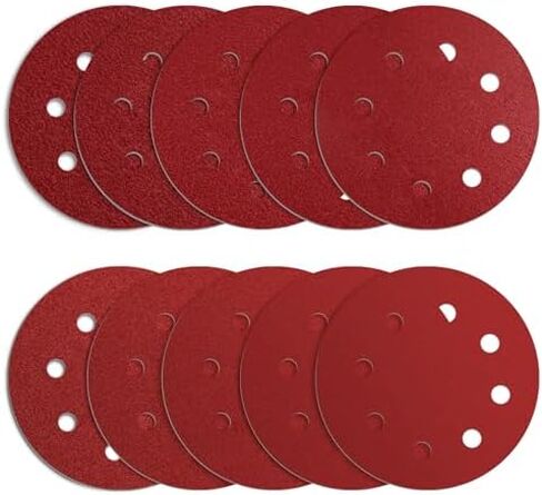 20 Pcs Sanding Discs,7 Inch/8 Hole Sandpaper Set,2 * 40/60/80/100/120/150/180/230/240/400 Sanding Pads for Drywall Sander Long Neck Sander in Saudi Arabia
