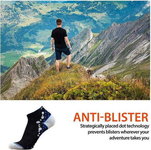 Ultra-Comfortable Running Socks - Anti-Blister Dot Technology, Moisture Wicking in Saudi Arabia