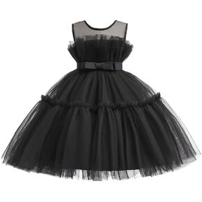 Dressy Daisy Baby Toddler Girls' Special Occasion Dresses Wedding Flower Girl Pageant Birthday Ball Gown, Black Mint Green