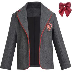 Paroiluse Girls Matilda Costume the Musical School Uniform Dress Cosplay Full Set Jacket Dress Halloween Suit Skirt for Kids in Saudi Arabia