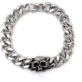 Link Bracelet for Men Stainless Steel Wheat Spiga Chain Miami Cuban Curb Chain Wristwear Gift