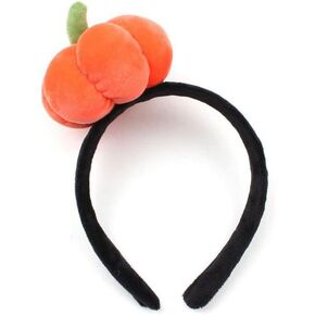 Cute Plush Pumpkin Hairband Orange Wash Face Dress Up Hair Accessories Performance Christmas Halloween Funny Headband