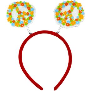 عصابة رأس رائعة هيبيز، عصابة شعر 70s بوهو، إكسسوارات للشعر للفتيات والنساء، غطاء رأس لحفلات أعياد الميلاد وحفلات الزفاف (B) in Kuwait