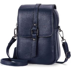 XEYOU Women's Small Cellphone Purse Wallet Lightweight Genuine Leather Crossbody Shoulder Pouch Bag