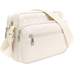 Nylon Crossbody Bags for Women Trendy Quilted Cross Body Purse Medium Crossbody Purses Fashion Ladies Messenger Shoulder Bag