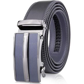 Access Denied Leather Ratchet Belts For Men - Mens Belt With Automatic Sliding Buckle For Suits, Jeans - Gifts For Men