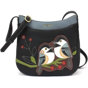 Chala Chickadee Faux Leather Crescent Crossbody Bag