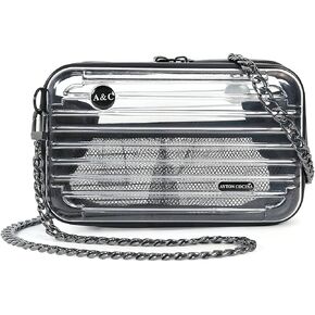 Clear Crossbody Bag for Women Stadium Approved, Adjustable Strap Shoulder Bag for Concerts Sports Events Travel, Work, School, Party, 2 Different Straps in Saudi Arabia