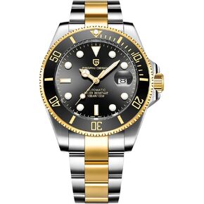 Pagani Design Men’s Automatic Mechanical Wrist Watches Japanese NH35A Self Winding Movement Stainless Steel Bracelet Ceramic Bezel 100M Waterproof Watch