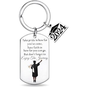 Graduation Gifts for Her 2024 Middle High School College Graduation Gift for Class of 2024 Senior University Students Cool Graduation Gifts for Daughter Friends Women Girls Key Chains