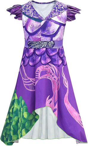 MSSmile Dragon Mal Dress فستان تنكري موسيقي مشهور للفتيات in Saudi Arabia