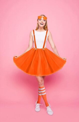 Tutu Skirt Suspenders Set Halloween Cosplay Costume Accessories Suit in Saudi Arabia