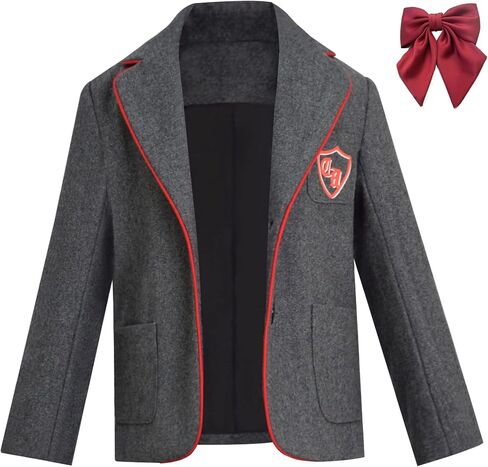 Paroiluse Girls Matilda Costume the Musical School Uniform Dress Cosplay Full Set Jacket Dress Halloween Suit Skirt for Kids in Saudi Arabia