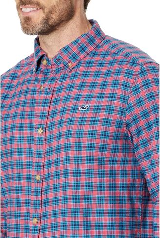 vineyard vines Men's Flannel Check Whale Shirt in Saudi Arabia