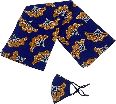 satsuma 100% Wax Cotton Women African scarf Ankara Print Extra Long Head Wrap or Face Mouth Cover | Headband Lightweight Turban Tie (Pink Kente) in Saudi Arabia