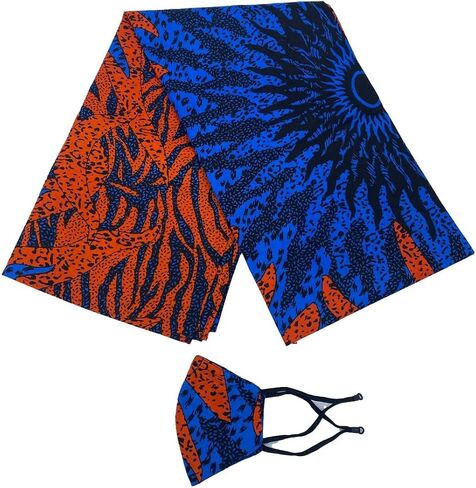 satsuma 100% Wax Cotton Women African scarf Ankara Print Extra Long Head Wrap or Face Mouth Cover | Headband Lightweight Turban Tie (Pink Kente) in Saudi Arabia
