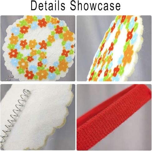 عصابة رأس رائعة هيبيز، عصابة شعر 70s بوهو، إكسسوارات للشعر للفتيات والنساء، غطاء رأس لحفلات أعياد الميلاد وحفلات الزفاف (B) in Kuwait