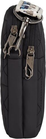 Travelon Boho Anti-Theft 2 Compartment Phone Crossbody, Black in Saudi Arabia