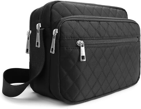 Nylon Crossbody Bags for Women Trendy Quilted Cross Body Purse Medium Crossbody Purses Fashion Ladies Messenger Shoulder Bag in Saudi Arabia