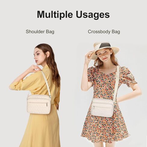 Nylon Crossbody Bags for Women Trendy Quilted Cross Body Purse Medium Crossbody Purses Fashion Ladies Messenger Shoulder Bag in Saudi Arabia