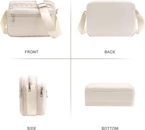 Nylon Crossbody Bags for Women Trendy Quilted Cross Body Purse Medium Crossbody Purses Fashion Ladies Messenger Shoulder Bag in Saudi Arabia