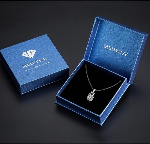 MEDWISE Egyptian Anubis Necklace 925 Oxidized Silver Anubis God of Underworld Necklace in Saudi Arabia