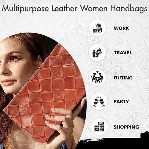 Vilenca Holland Genuine Leather Crossbody Sling Bags for Women, Bags for Women Trendy Casual Office Bag with Adjustable Strap in Saudi Arabia