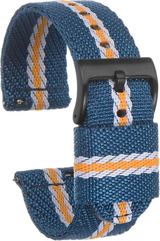 HARFINGTON Multi-sizes Nylon Watch Band Premium Nylon Strap for Men, Soft and Comfortable Replacement Canvas Watchband in Kuwait