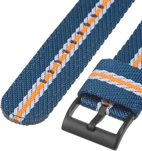 HARFINGTON Multi-sizes Nylon Watch Band Premium Nylon Strap for Men, Soft and Comfortable Replacement Canvas Watchband in Kuwait