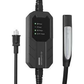 16 Amps Level 1 Tesla Charger, NEMA 5-15 Plug, Portable Electric Car Charger with a 23.5-foot Cable, Compatible with Tesla Models X/Y/3/S and Cybertruck