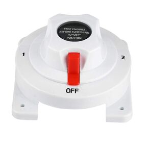 Battery Isolator Switch, 12-36V Both/Off Dual Battery Isolator Selector Switch for Boat/RV/Caravan/Yacht