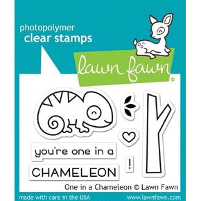 Lawn Fawn Clear Stamps 3"X2" - LF1549 One in A Chameleon