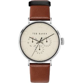 Ted Baker Phylipa Gents Brown Leather Strap Watch (Model: BKPPGF2029I)