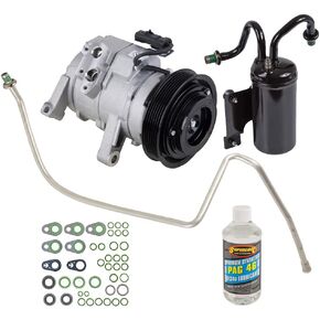 AC Compressor & A/C Kit For Dodge Ram 1500 3.7L V6 & 4.7L V8 2004 2005 2006 2007 - DOES NOT FIT DIESEL OR 5.7L HEMI! - BuyAutoParts 60-80311RK New