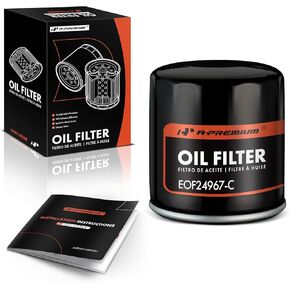 A-Premium 10K Miles Protection Spin On Oil Filter Compatible with for Toyota Camry, RAV4, Corolla, Prius & Nissan & Chevy & Lexus & Infiniti & Suzuki & for Scion & Daihatsu & Geo & Pontiac & Lotus