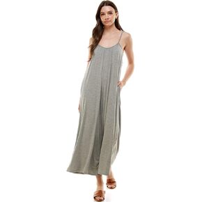 Women’s Casual Loose Fit Jumper, Spaghetti Strap Sexy Jersey Jumpsuit Romper